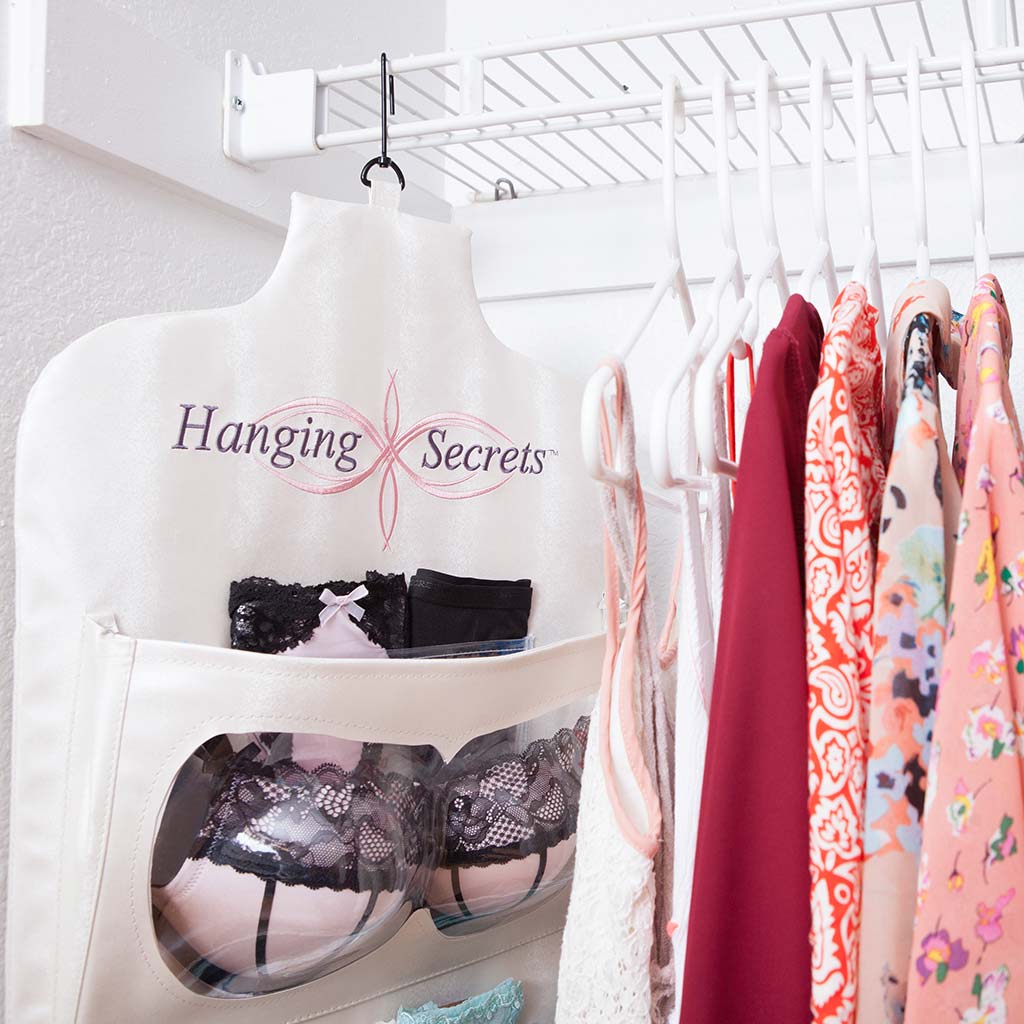 Bra Hanger Space Saver Hanging Secrets Closet Bra & Lingerie Organizer